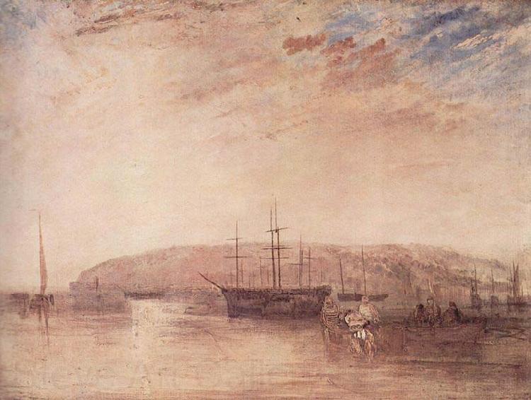 Joseph Mallord William Turner Schiffsverkehr vor der Landspitze von East Cowes France oil painting art